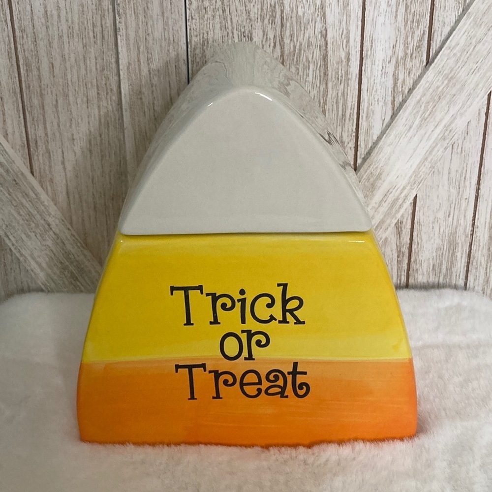 Halloween Candy Corn Cookie Jar